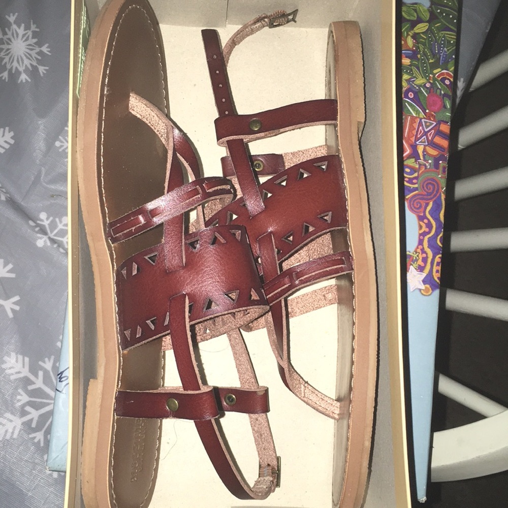 Mossimo brown sandals, size 7.5 like new